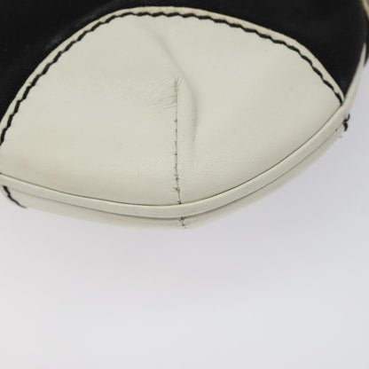 Chanel Vintage Olsen CC Chain Shoulder Bag Canvas and Leather, BLACK, CANVAS, Shoulder bag