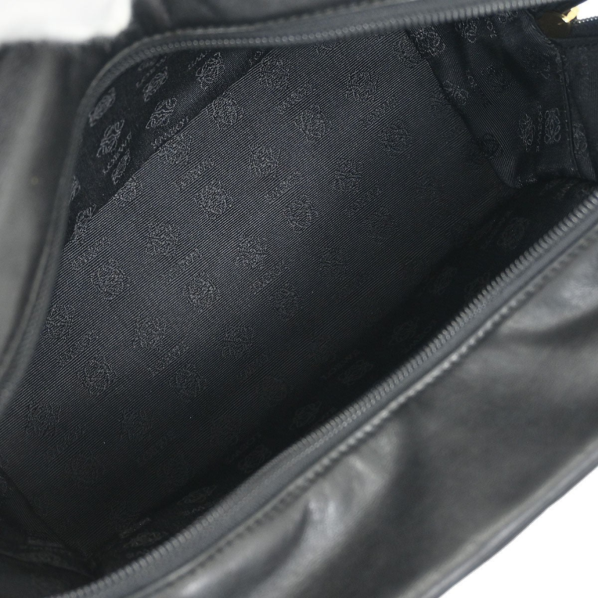 Loewe Anagram handbag Leather, BLACK, LEATHER, Handbag