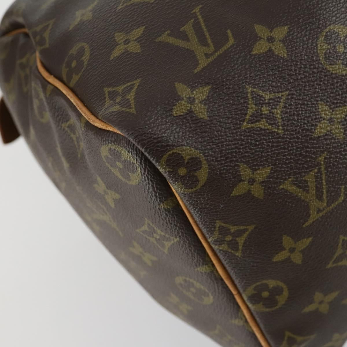 Louis Vuitton Speedy Handbag Monogram Canvas, BROWN, CANVAS, Travel bag