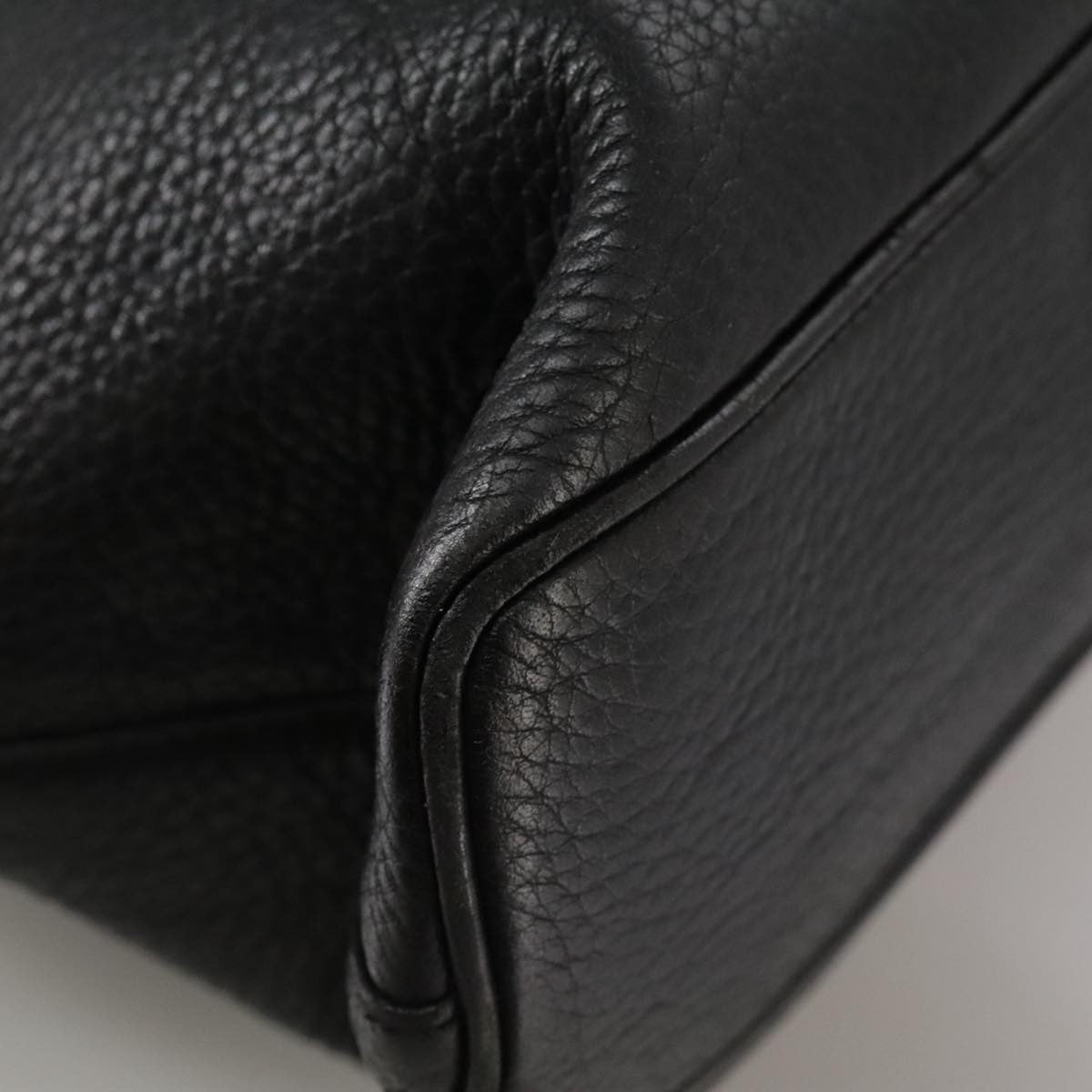 Burberry Vintage Handbag Leather, BLACK, LEATHER, Handbag
