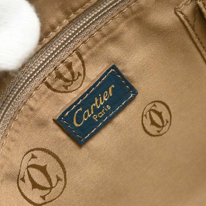 cartier Marcello Handbag Leather, GREEN, LEATHER, Handbag