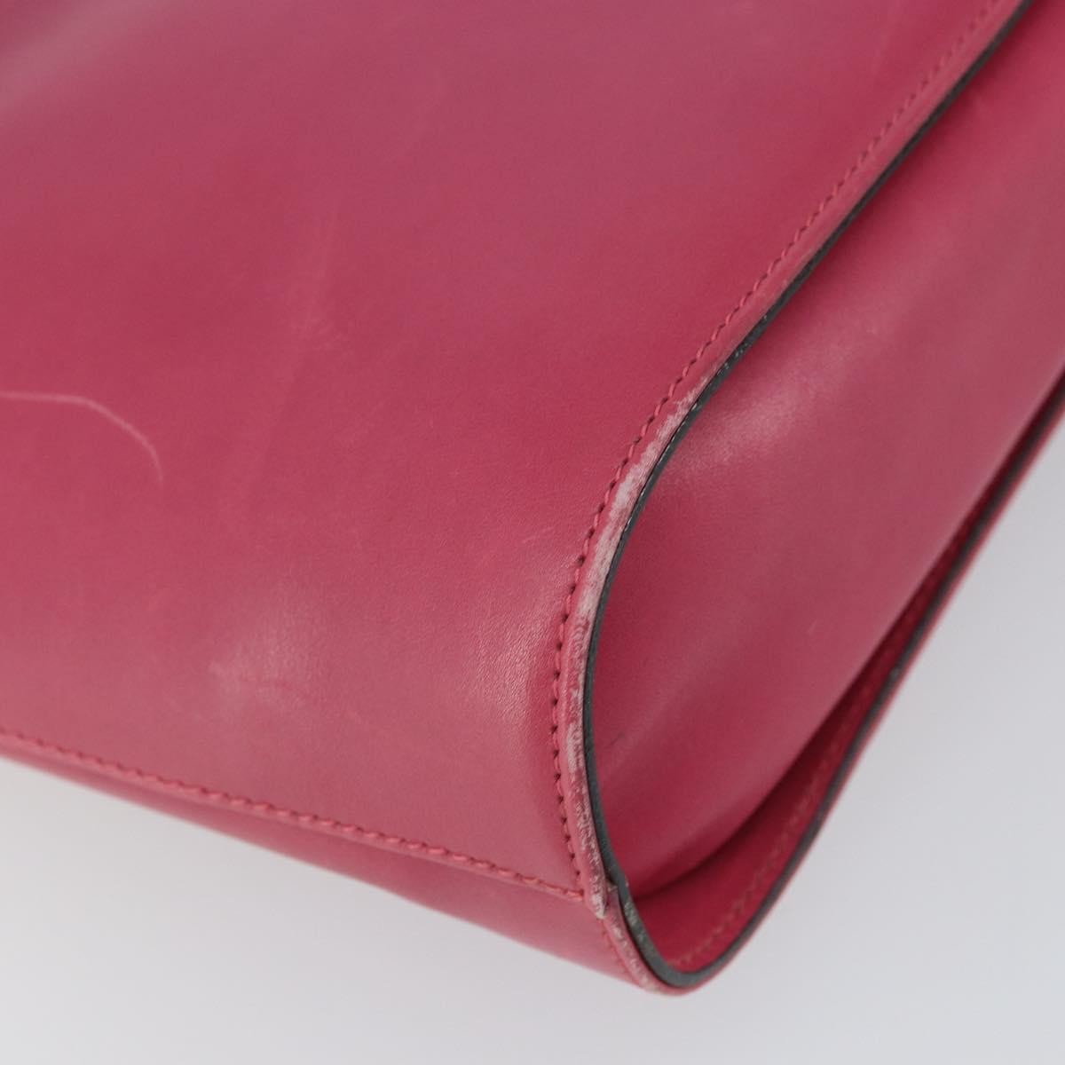 Salvatore Ferragamo Gancini Shoulder Bag Leather, PINK, LEATHER, Shoulder bag