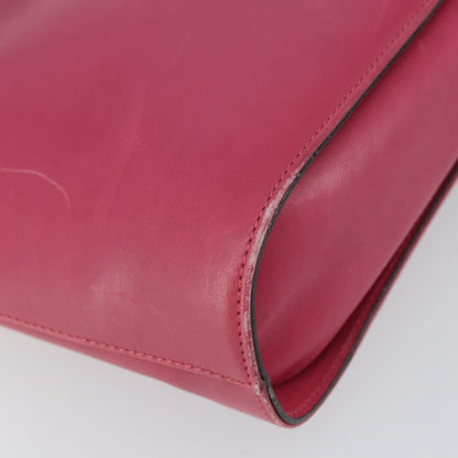 Salvatore Ferragamo Gancini Shoulder Bag Leather, PINK, LEATHER, Shoulder bag