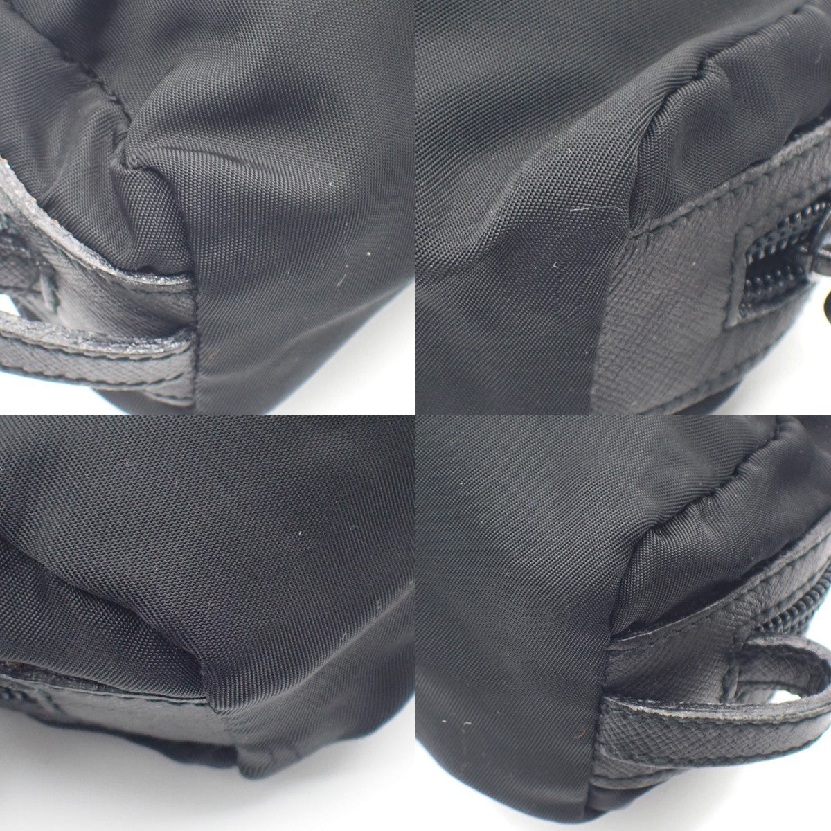 Prada Padded Zip Belt Bag Tessuto, BLACK, NYLON, Clutche & pouche