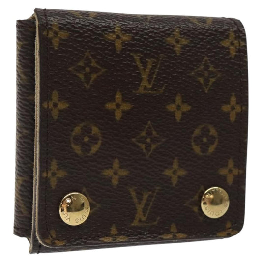 Louis Vuitton CASE JEWELRY BOX Canvas, BROWN, CANVAS, Wallets