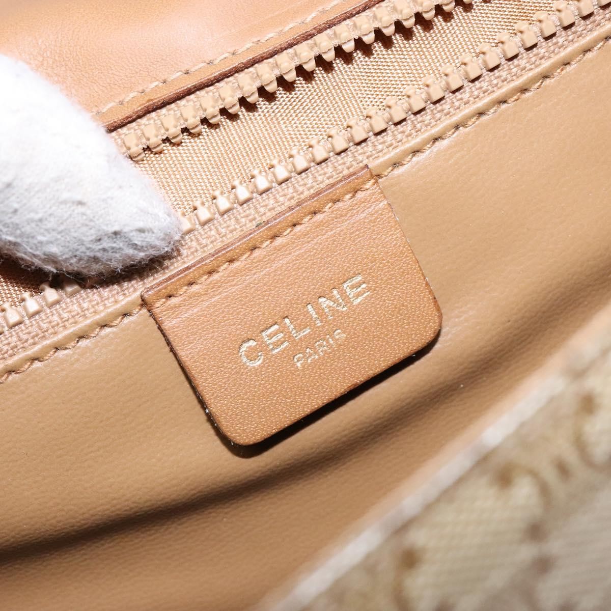 Celine Vintage Triomphe Shoulder Bag Canvas, BEIGE, CANVAS, Shoulder bag