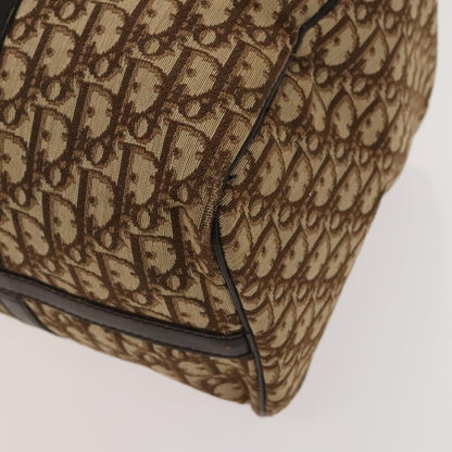 Christian Dior Vintage Trotter Boston Bag Diorissimo Canvas, BROWN, CANVAS, Handbag