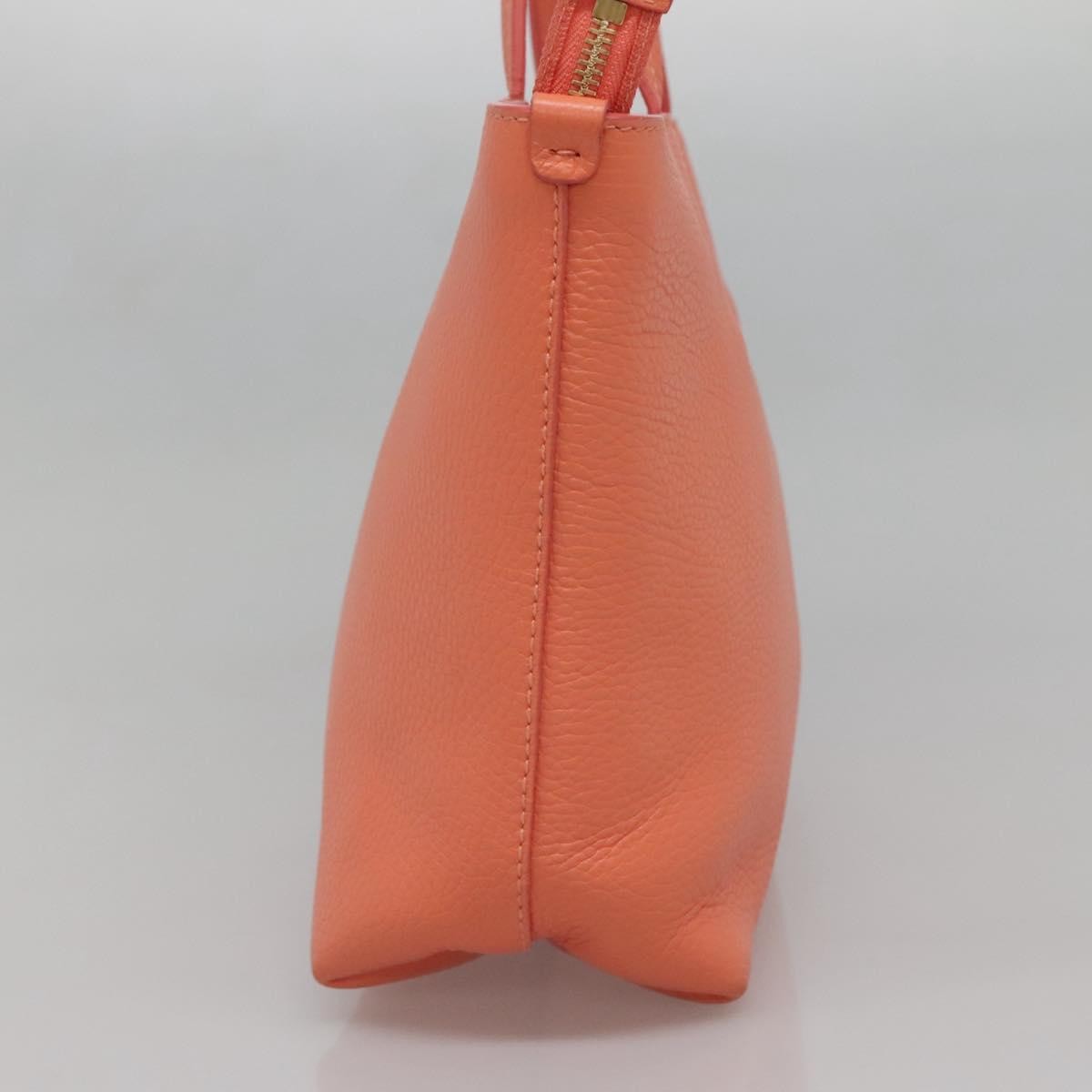 Salvatore Ferragamo Bice Tote Leather, ORANGE, LEATHER, Tote bag