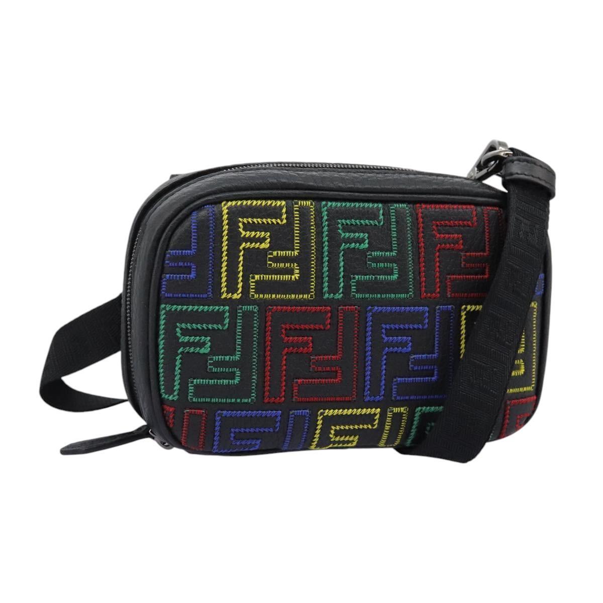 Fendi Camera Bag Zucca Embossed Leather, MULTICOLOUR, LEATHER, Crossbody bag