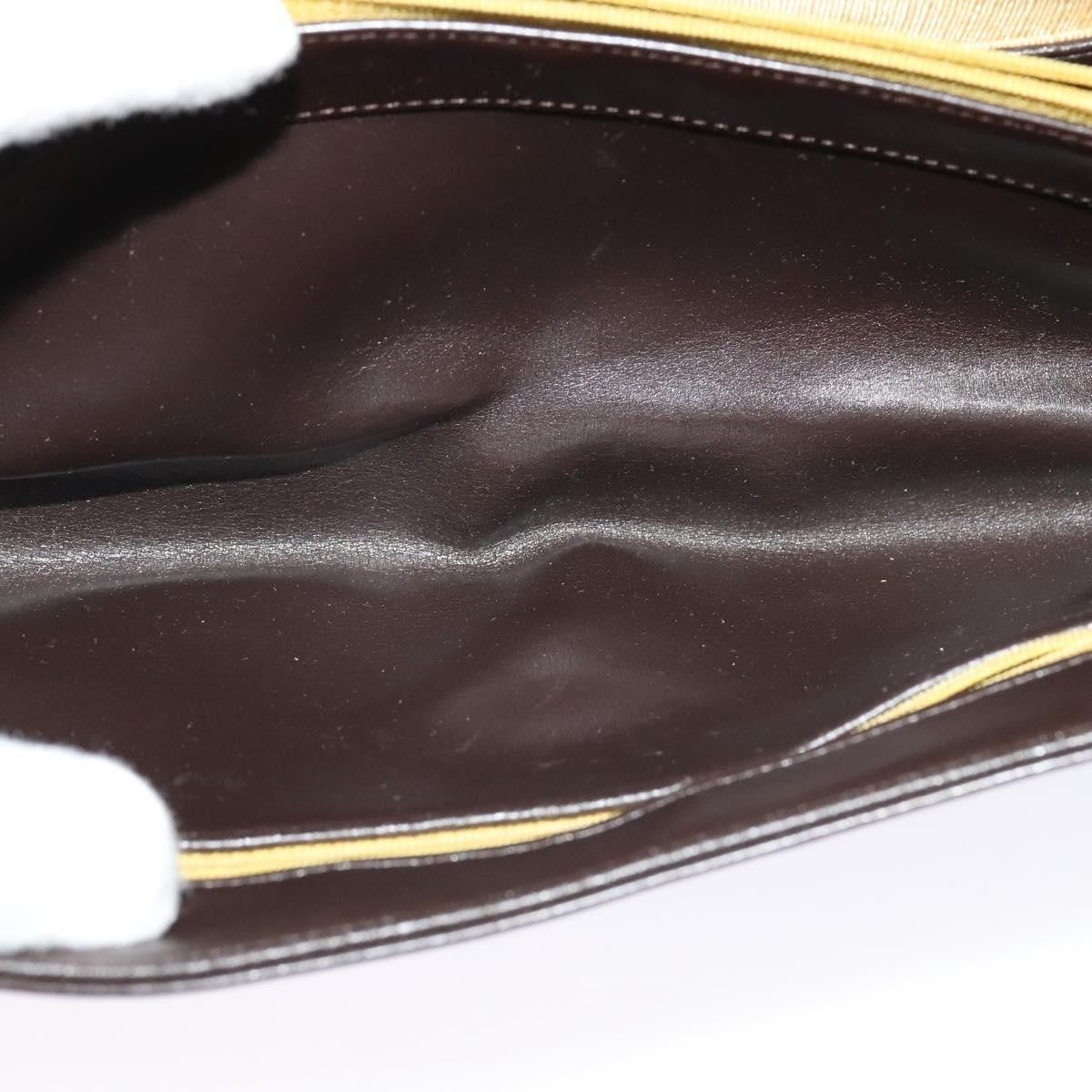 Christian Dior Vintage Shoulder Bag Leather, BROWN, LEATHER, Shoulder bag