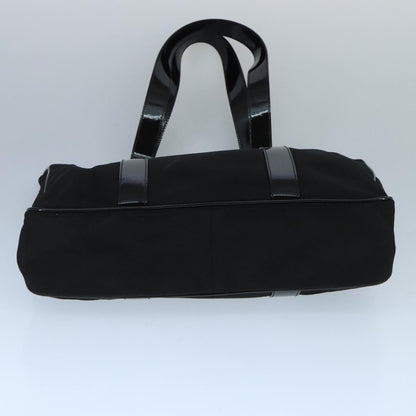 Salvatore Ferragamo Vala Canvas, BLACK, CANVAS, Tote bag