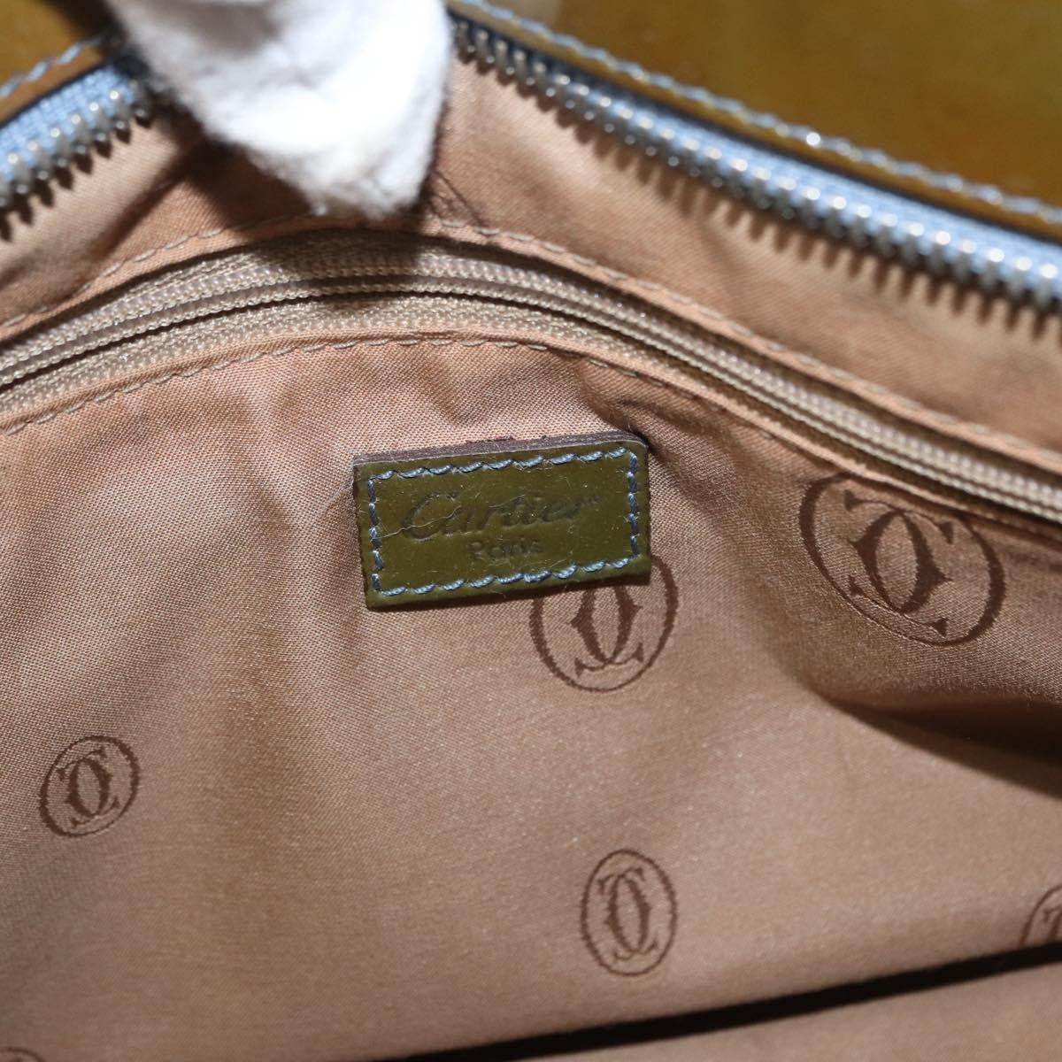 cartier Marcello Handbag Patent leather, KHAKI, PATENT_LEATHER, Handbag