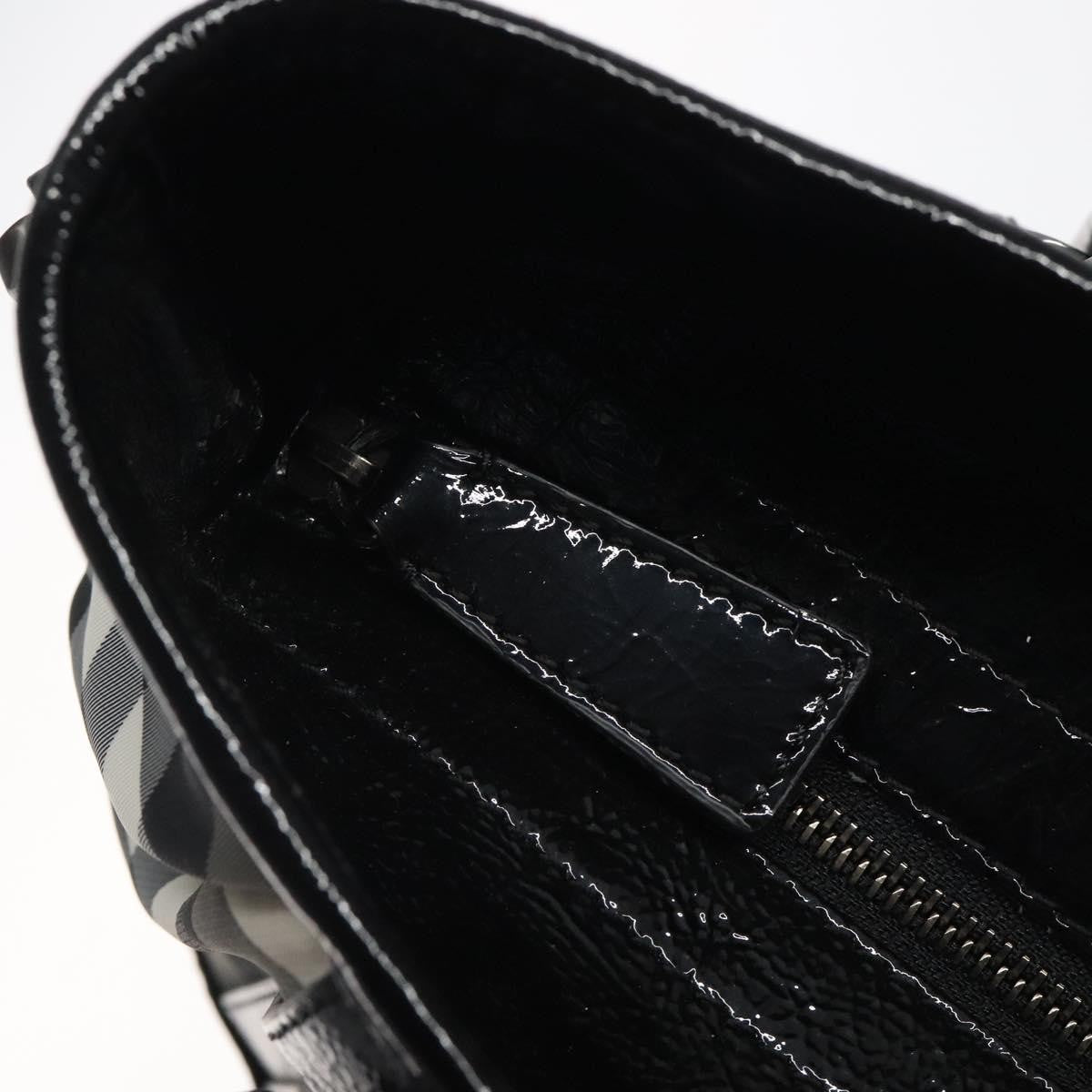 Burberry Lowry Convertible Tote Beat Check Nylon, BLACK, NYLON, Tote bag