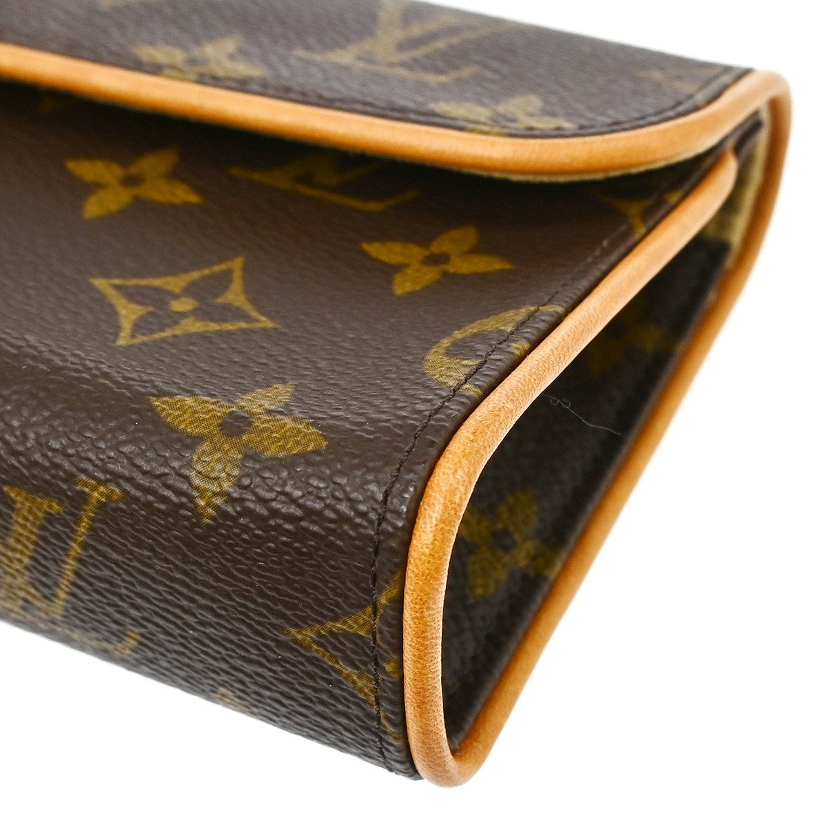 Louis Vuitton Florentine Pochette Monogram Canvas, Brown, Canvas, Clutch