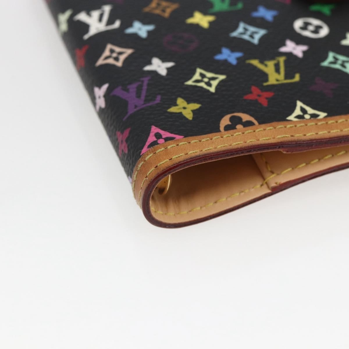 Louis Vuitton Agenda Cover Canvas Multicolor, BLACK, CANVAS, Wallets