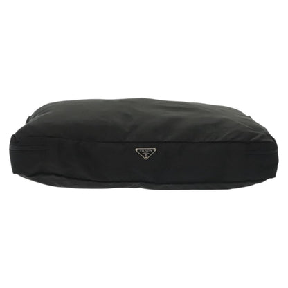 Prada Travel Pouch Tessuto, BLACK, NYLON, Clutche & pouche