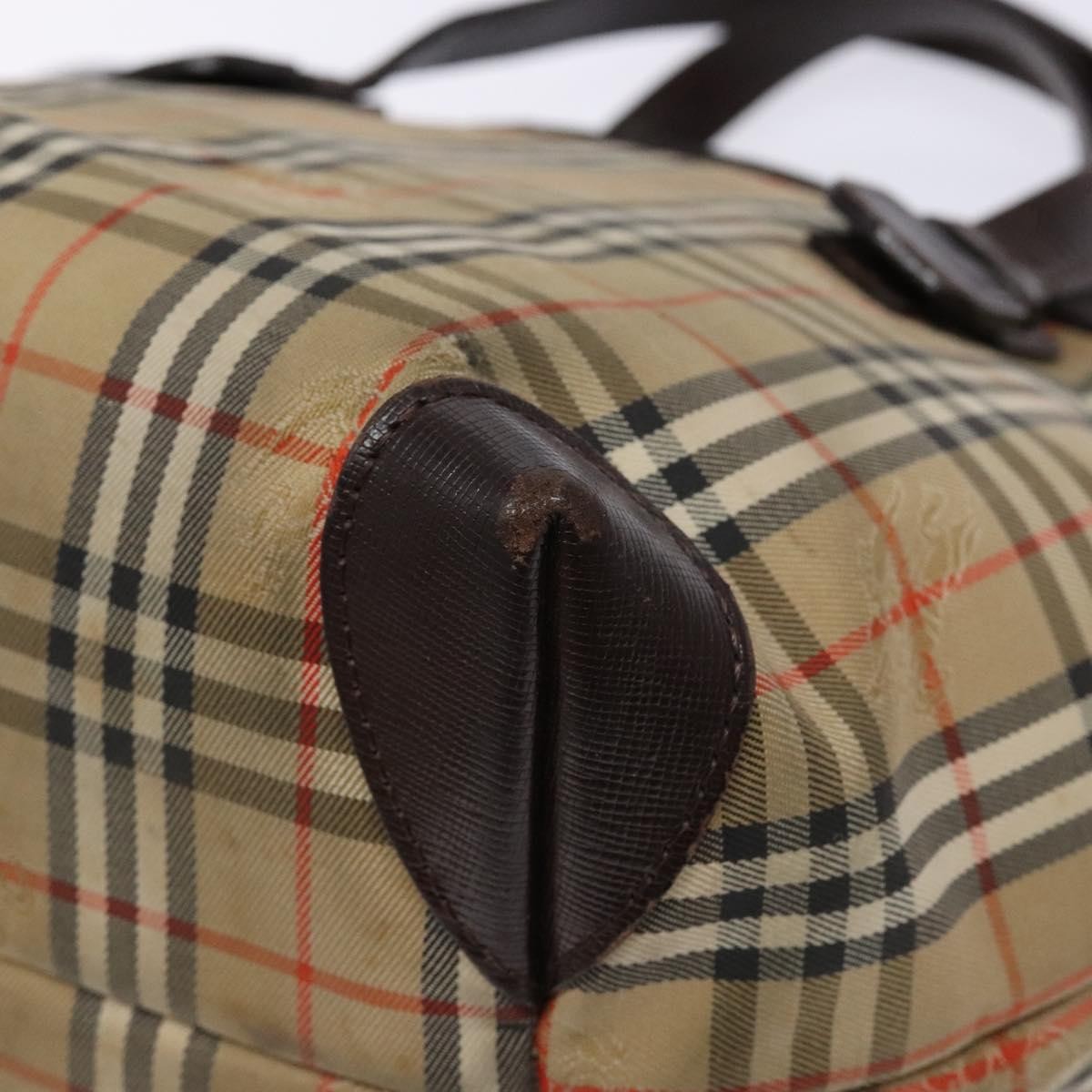 Burberry Nova Check Handbag Nova Check Canvas and leather, BEIGE, CANVAS, Handbag