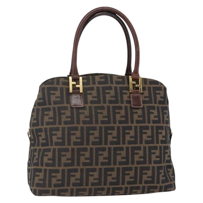 Fendi Vintage Convertible Satchel Zucca Canvas, BROWN, CANVAS, Handbag