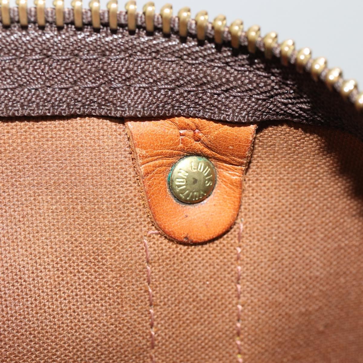 Louis Vuitton Keepall Bag Monogram Canvas, BROWN, CANVAS, Travel bag