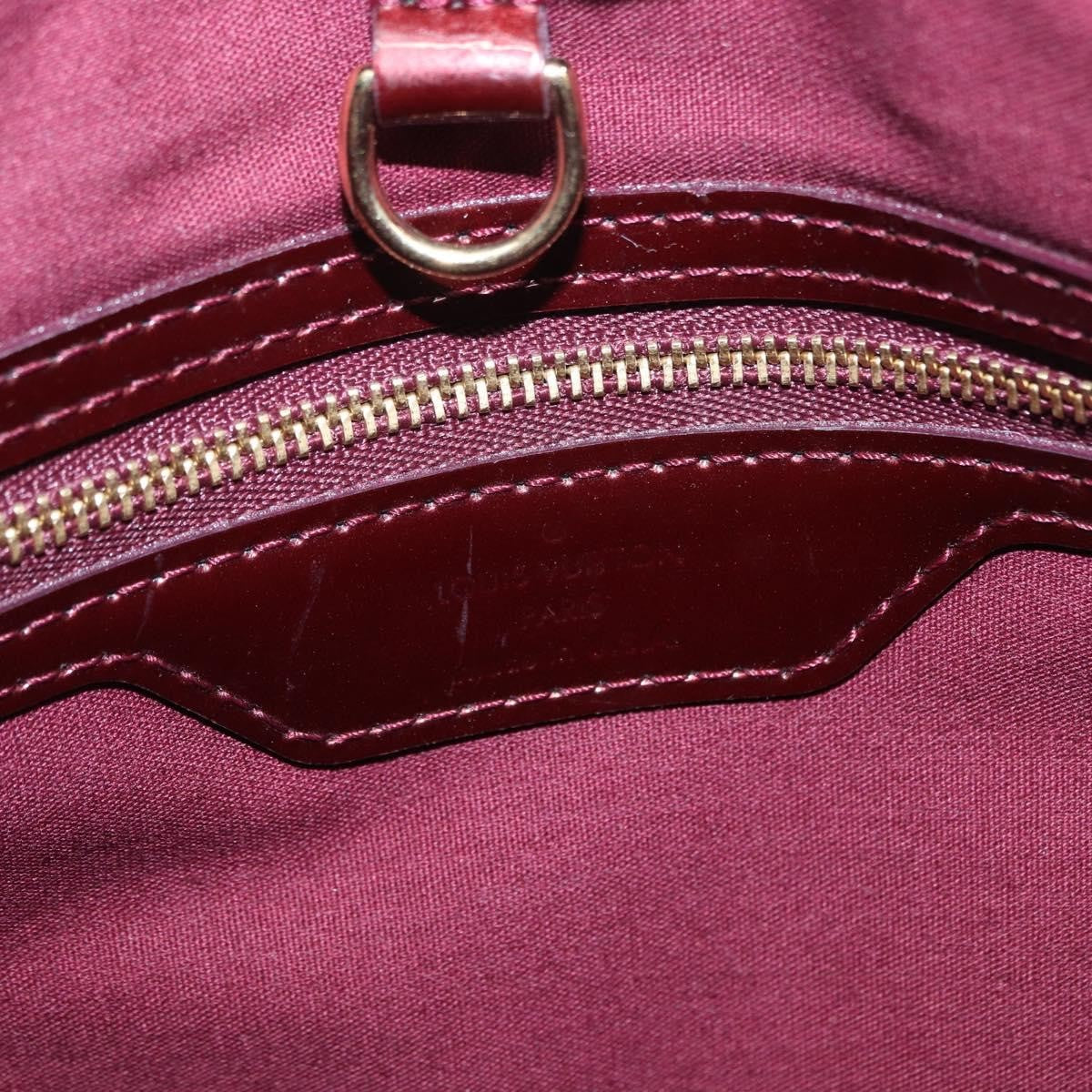 Louis Vuitton Wilshire Handbag Monogram Vernis, RED, PATENT_LEATHER, Tote bag