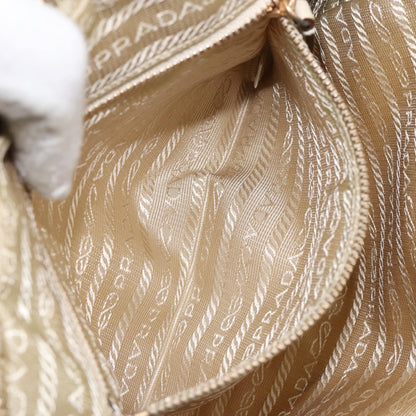 Prada Vintage Handbag Tessuto, Beige, Nylon, Handbag
