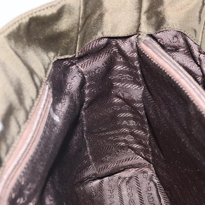 Prada Open Tote Tessuto, KHAKI, NYLON, Handbag