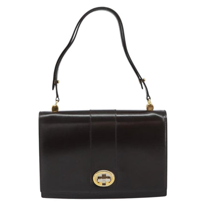 Gucci Vintage Shoulder Bag Leather, BROWN, LEATHER, Shoulder bag