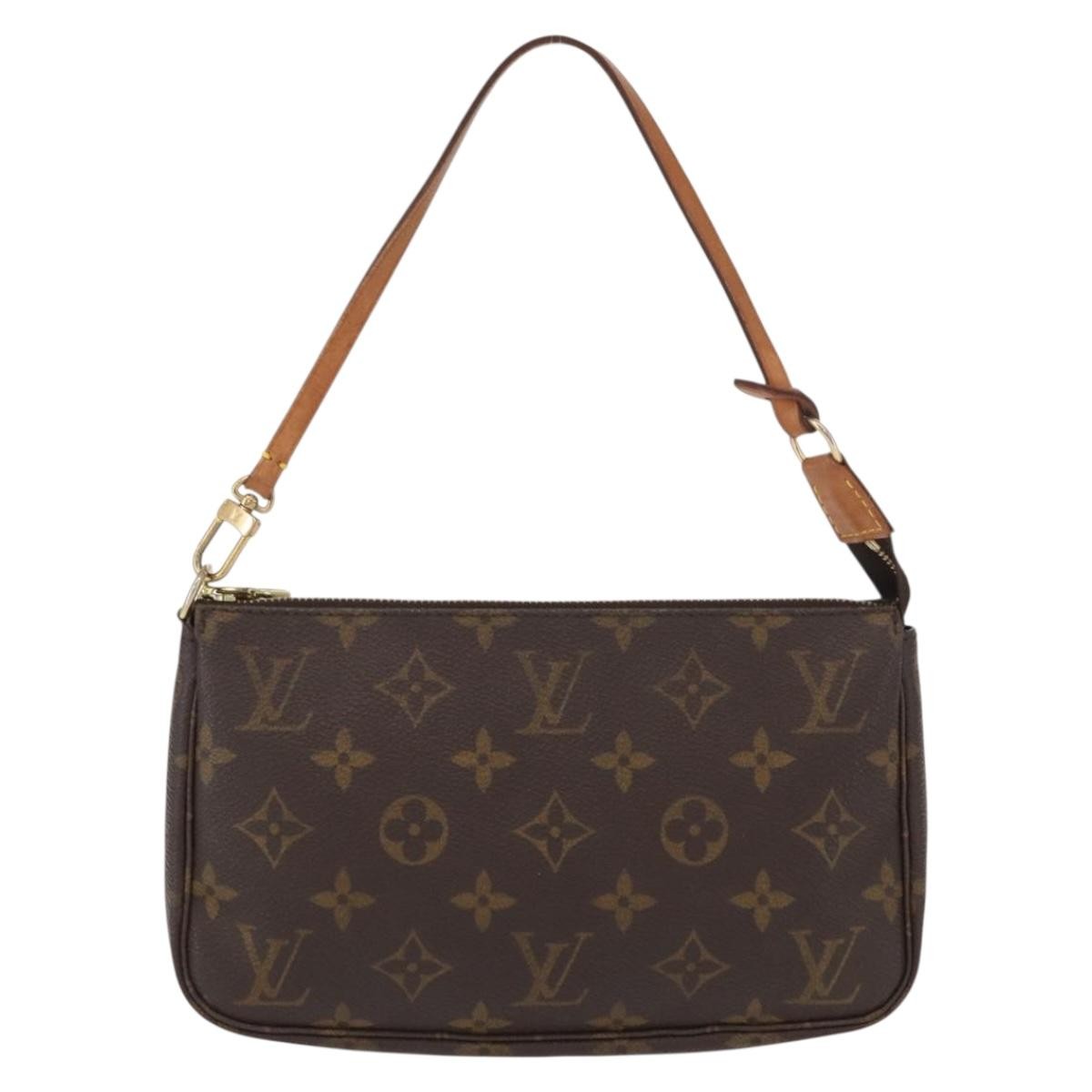 Louis Vuitton Pochette Accessoires NM Monogram Canvas, BROWN, CANVAS, Clutche & pouche