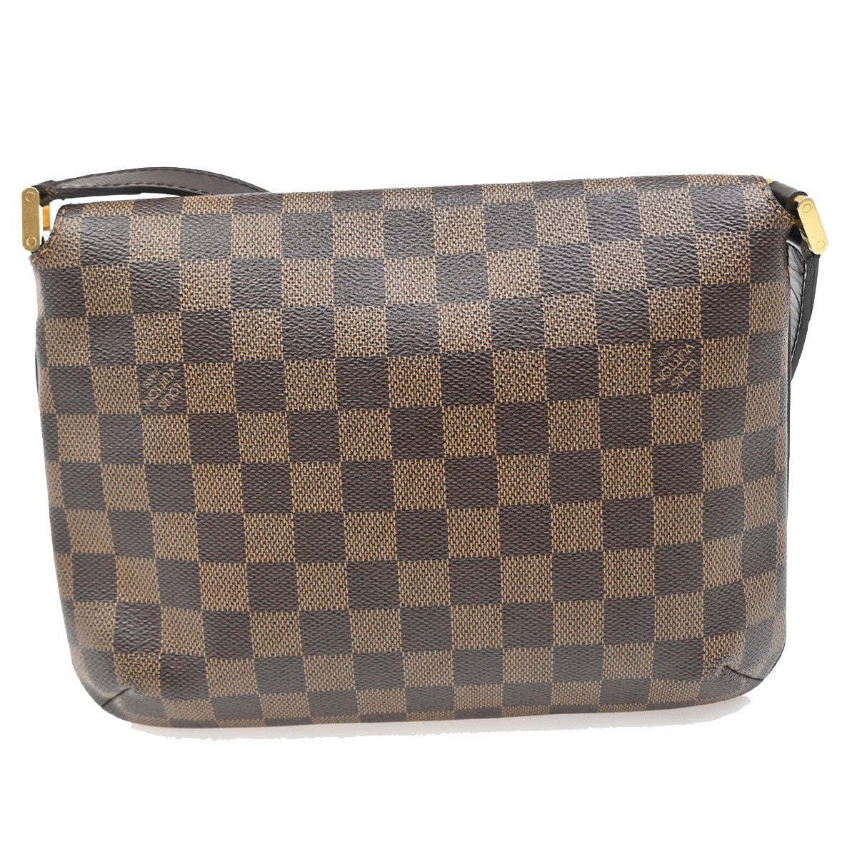 Louis Vuitton Musette Tango Handbag Damier, BROWN, CANVAS, Shoulder bag