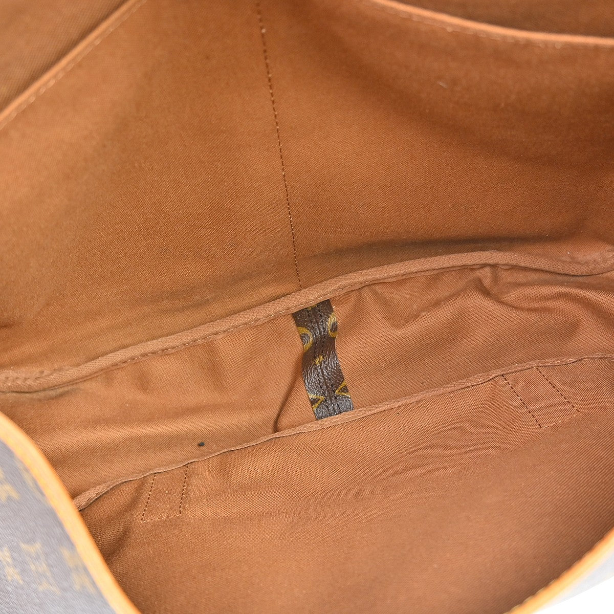 Louis Vuitton Saumur Handbag Monogram Canvas, Brown, Canvas, Shoulder Bag