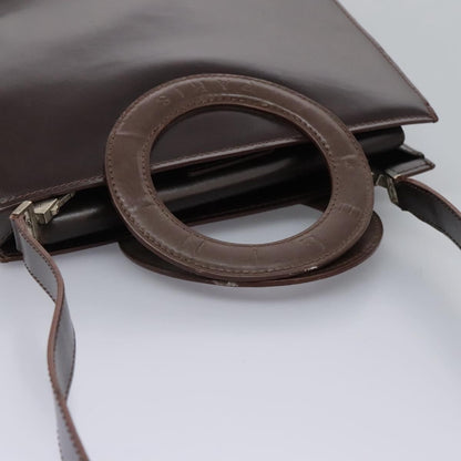 Celine Handbag Leather, BROWN, LEATHER, Handbag