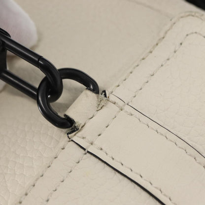Louis Vuitton Christopher Backpack Taurillon Leather, WHITE, LEATHER, Shoulder bag