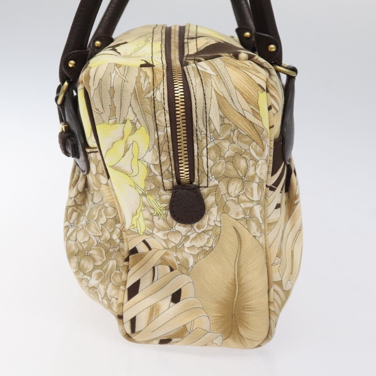 Salvatore Ferragamo Gancini Shoulder Bag Canvas, BEIGE, CANVAS, Shoulder bag