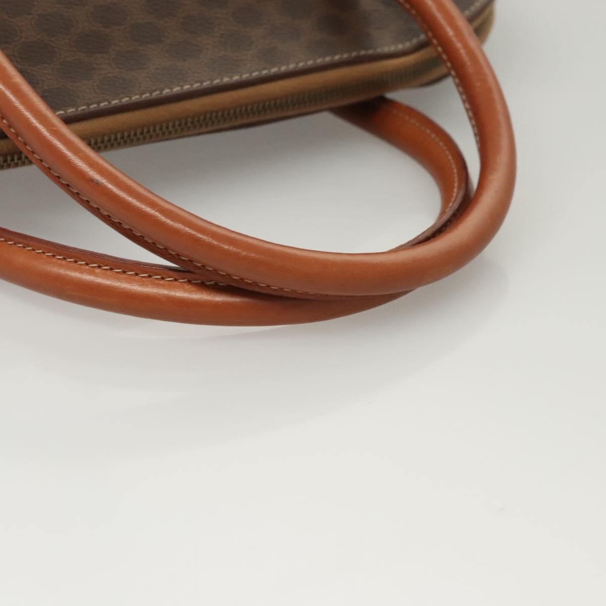 Celine Macadam Handbag Macadam with leather, Brown, Canvas, Handbag