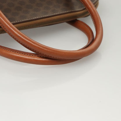 Celine Macadam Handbag Macadam with leather, Brown, Canvas, Handbag