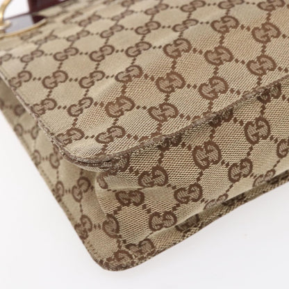 Gucci Eclipse Messenger GG Canvas, BEIGE, CANVAS, Shoulder bag