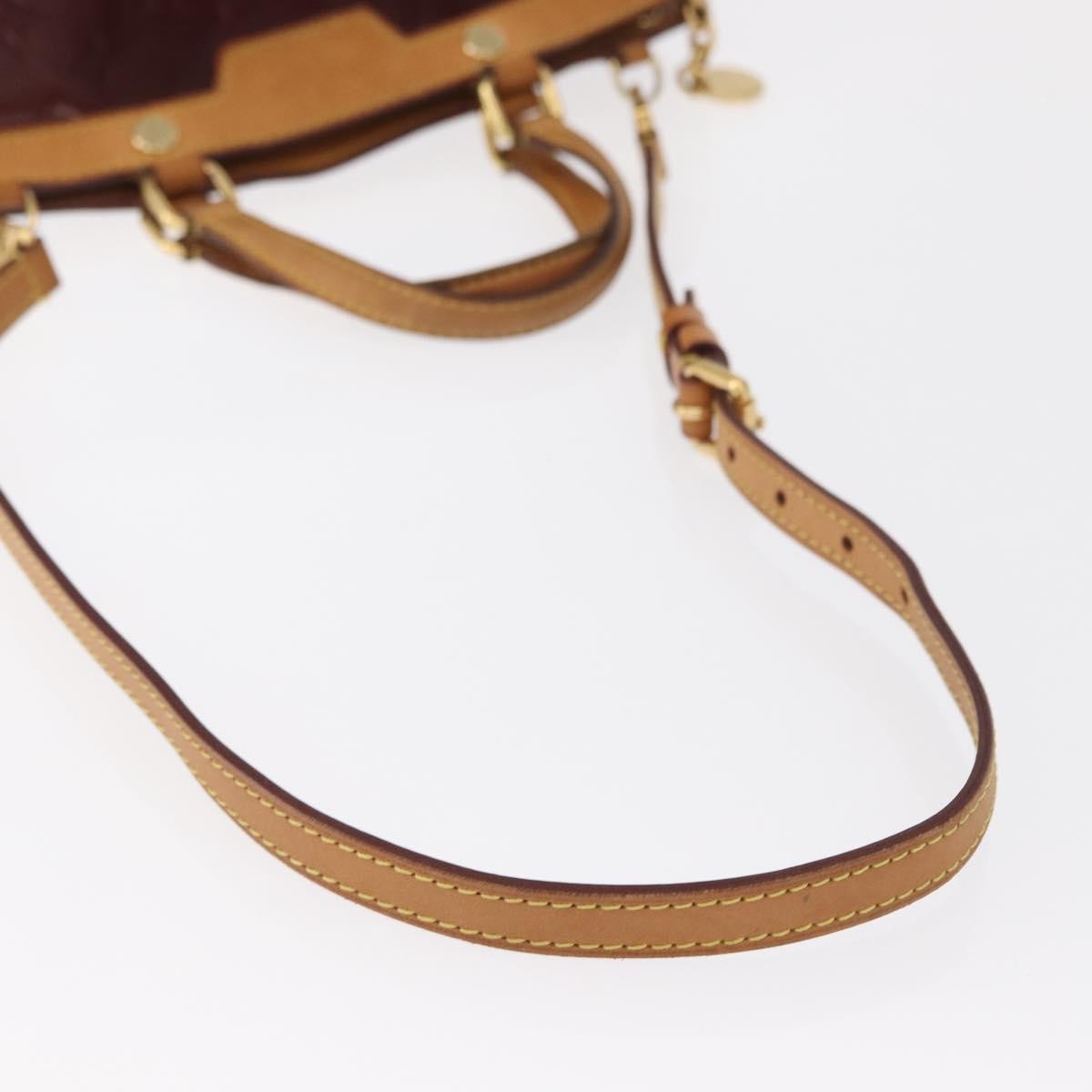 Louis Vuitton Brea Handbag Monogram Vernis, BURGUNDY, PATENT_LEATHER, Handbag