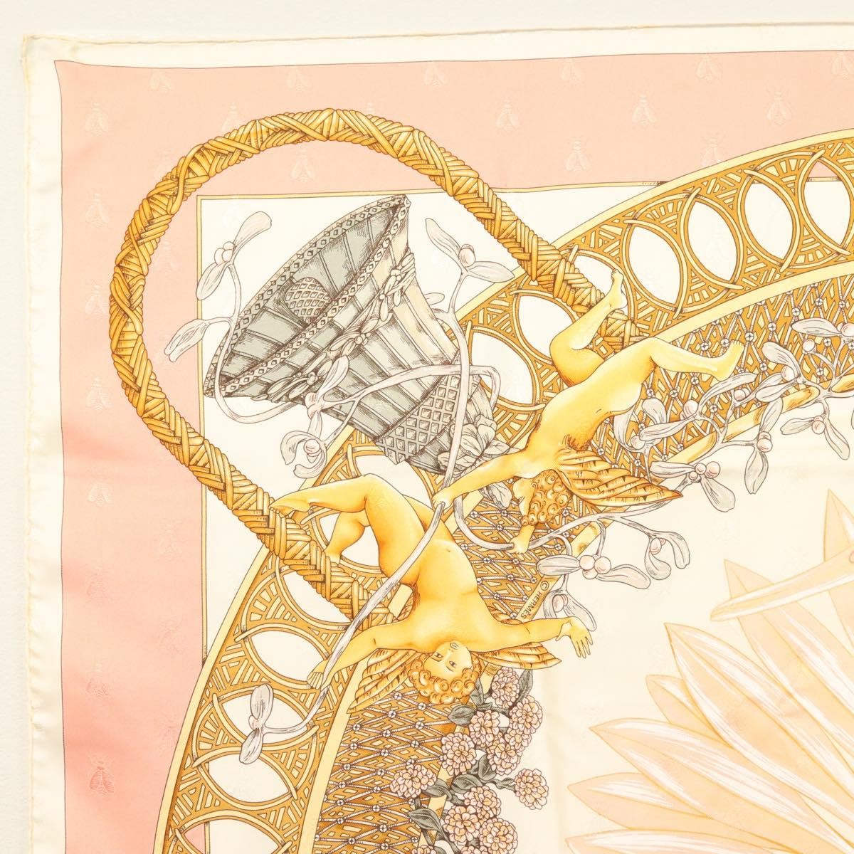 Hermes Carré 90 Silk multicolor, PINK, SILK, Scarve & shawl