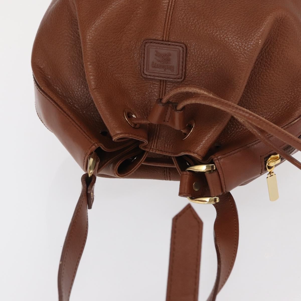 Burberry Vintage Shoulder Bag Leather, BROWN, LEATHER, Shoulder bag