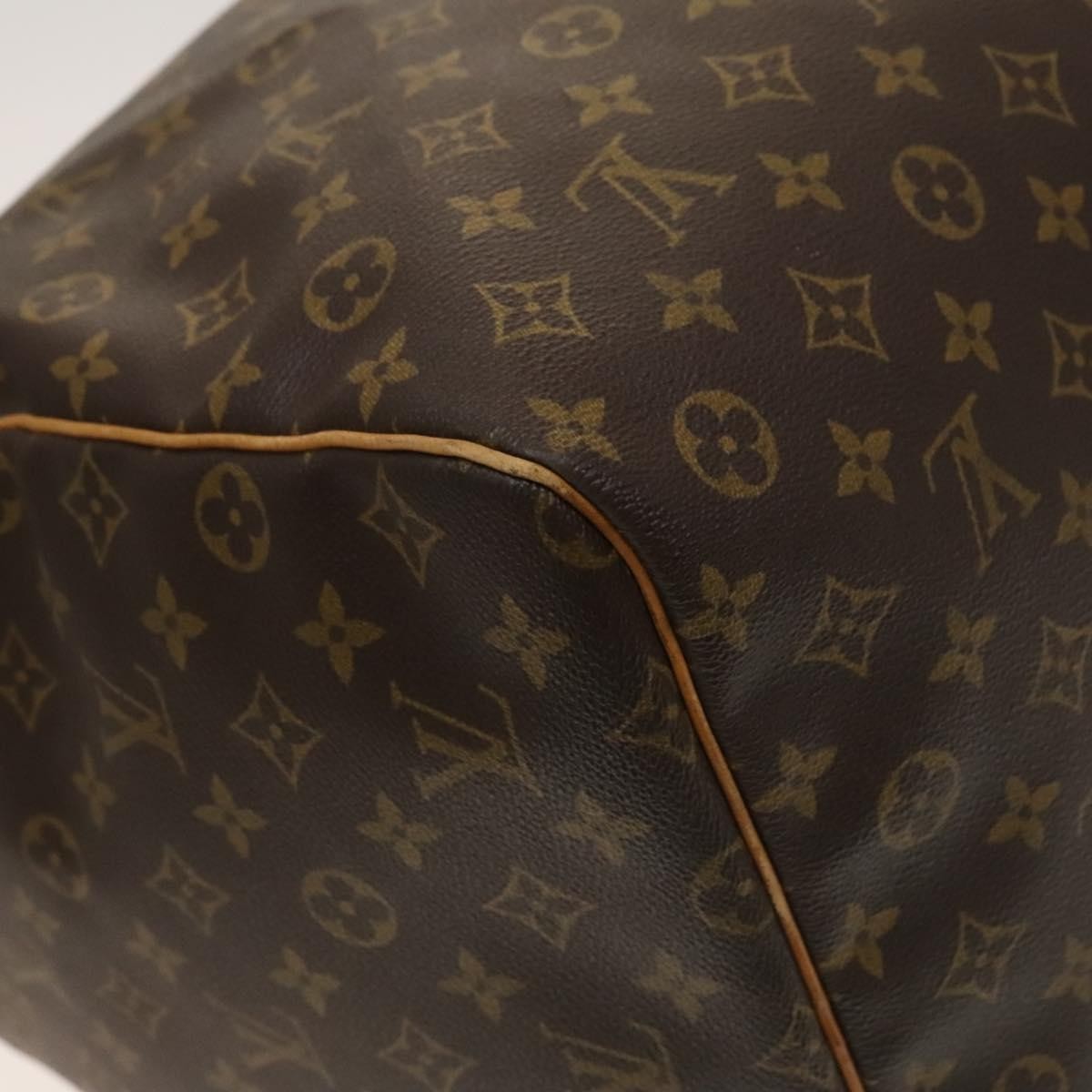Louis Vuitton Keepall Bag Monogram Canvas, BROWN, CANVAS, Travel bag