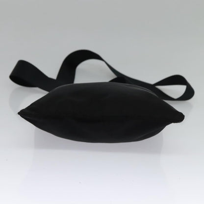 Prada Front Pocket Messenger Bag Tessuto, Black, Nylon, Shoulder Bag