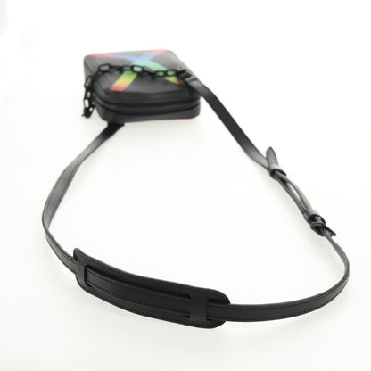 Louis Vuitton Danube Messenger Bag Rainbow Taiga Leather, BLACK, LEATHER, Crossbody bag