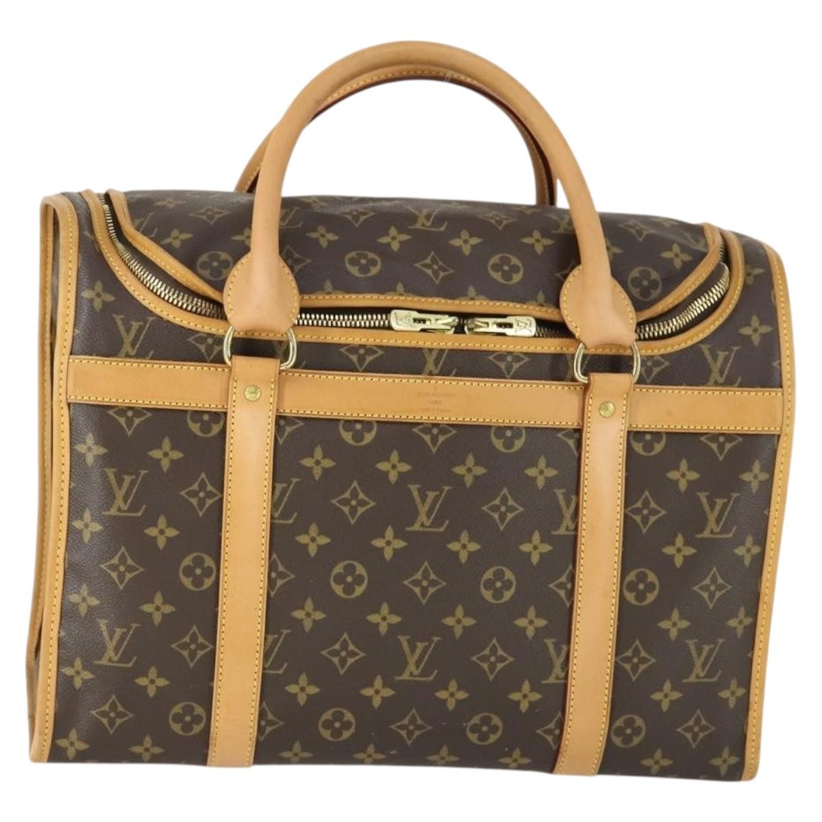 Louis Vuitton Dog Carrier Bag Monogram Canvas, Brown, Canvas, Travel Bag