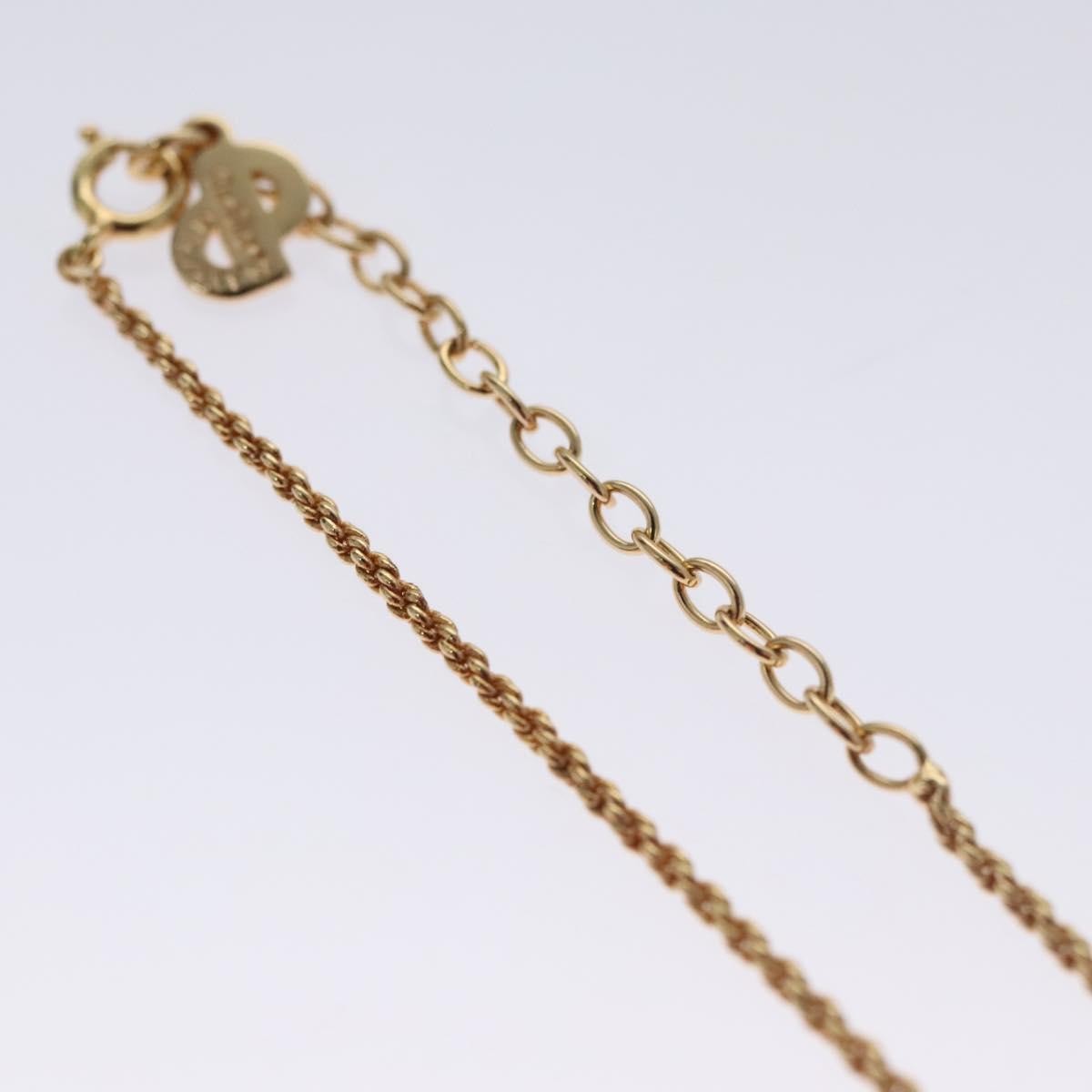 Christian Dior CD Pendant Necklace Metal, GOLD, METAL, Necklace