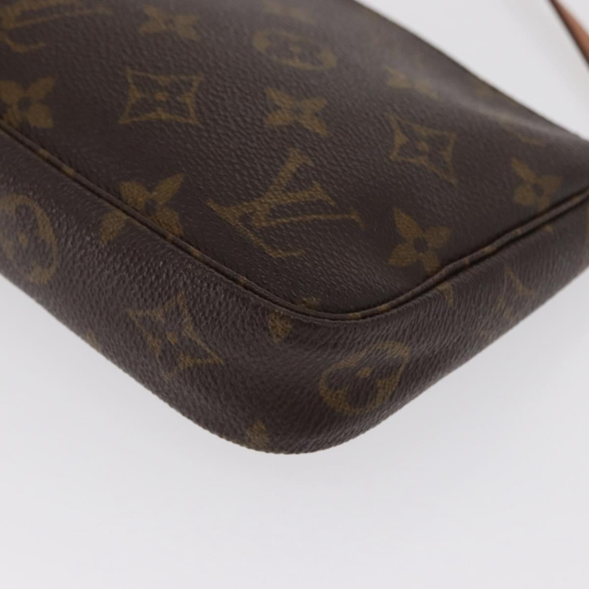 Louis Vuitton Pochette Accessoires NM Monogram Canvas, BROWN, CANVAS, Clutche & pouche