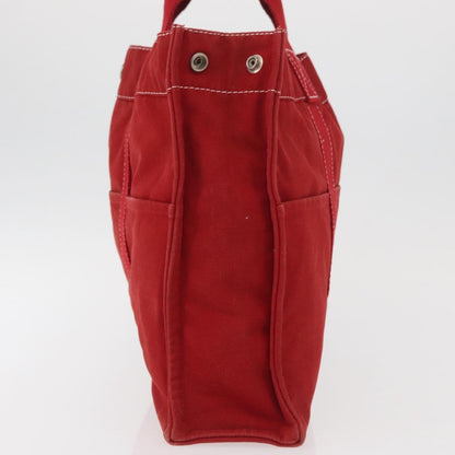 Hermes Fourre Tout Tote Toile, RED, CANVAS, Tote bag