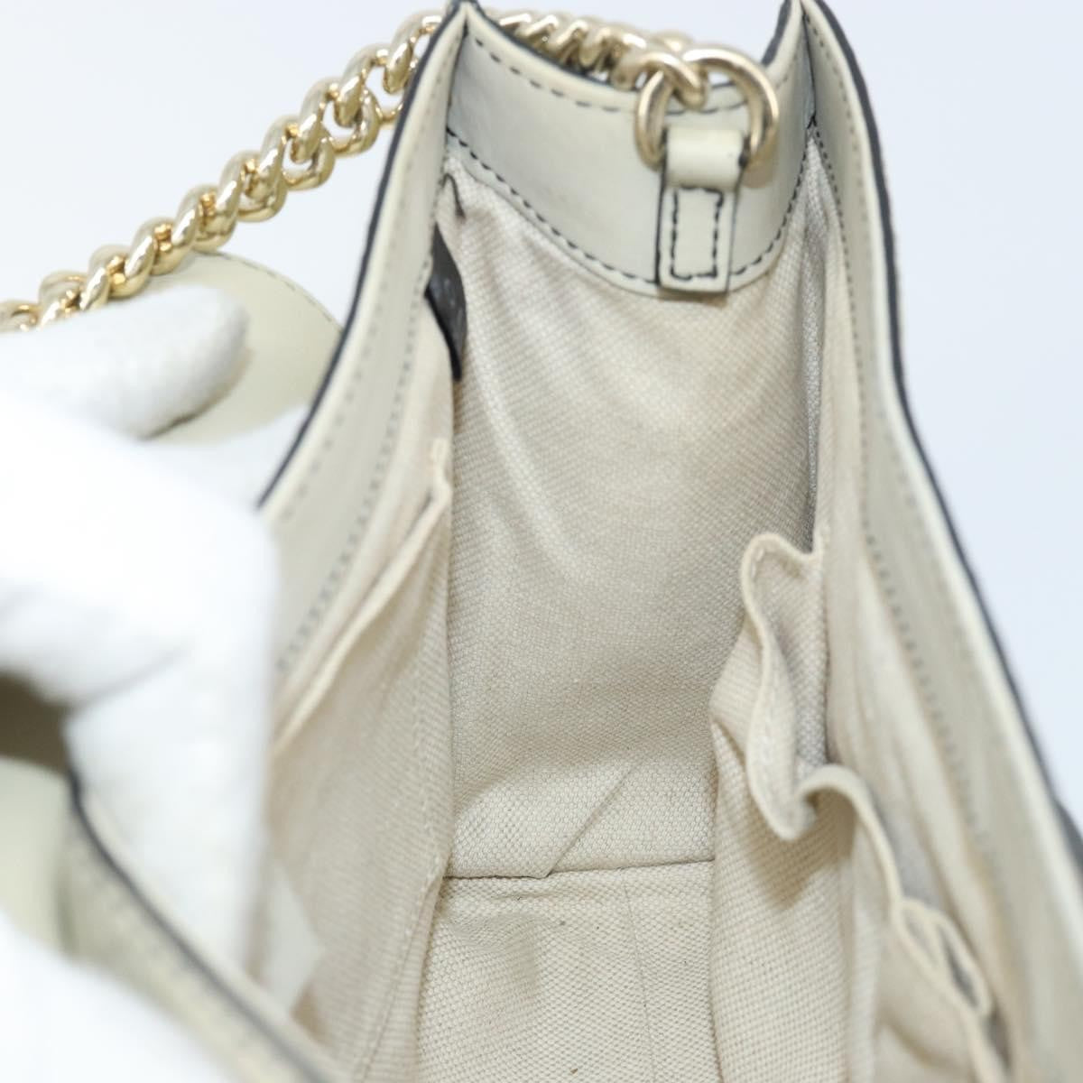 Gucci Emily Chain Flap Bag Guccissima Leather, Beige, Leather, Shoulder Bag