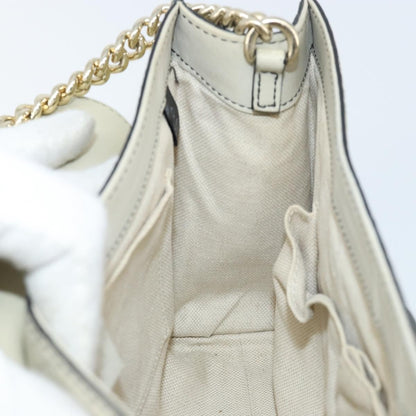 Gucci Emily Chain Flap Bag Guccissima Leather, Beige, Leather, Shoulder Bag