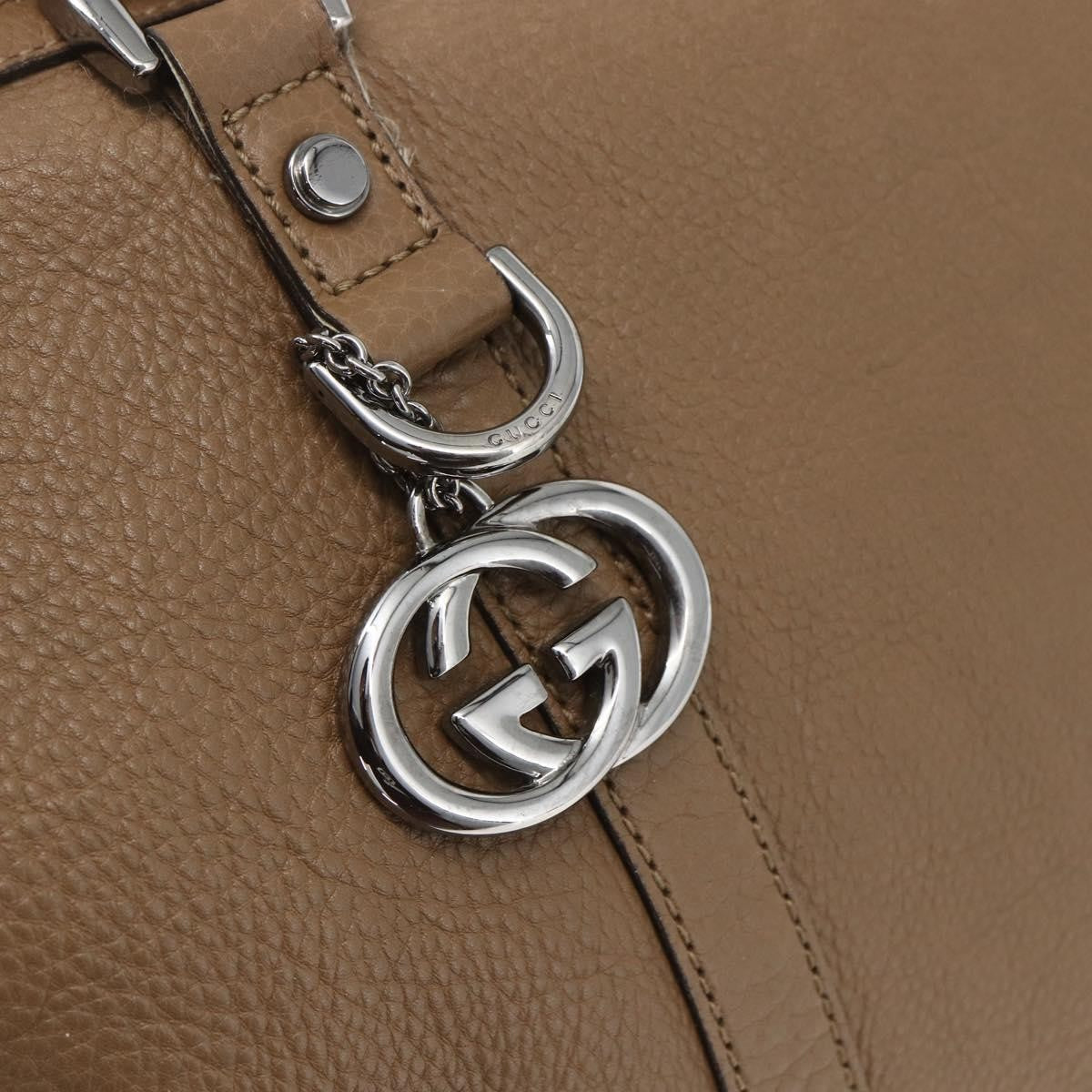 Gucci Vintage tote Leather, BROWN, LEATHER, Tote bag
