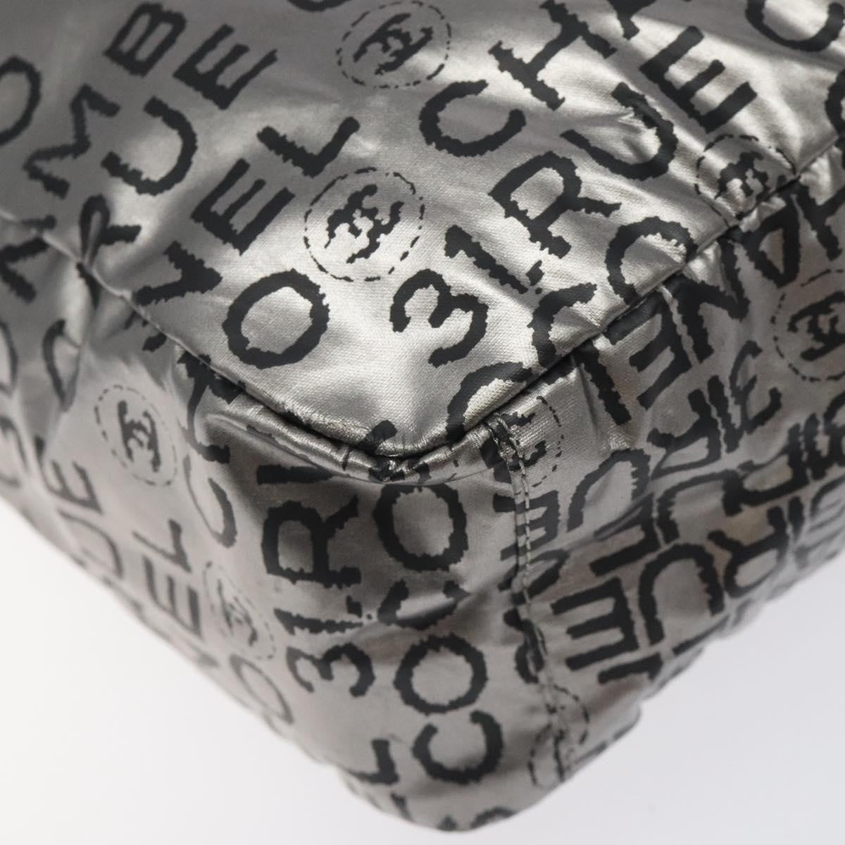 Chanel Unlimited Shoulder Bag Nylon, SILVER, NYLON, Shoulder bag